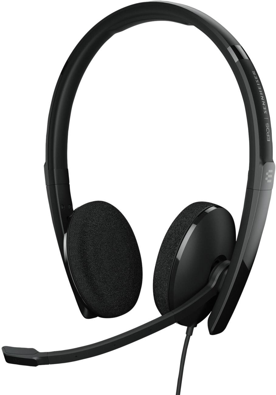 EPOS ADAPT 100 Serie Kabelgebundenes Headset Over-the-Head Over-the-Ear USB Geräuschunterdrückung Mikrofon Stereo 160T USB II Schwarz