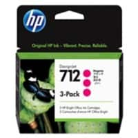 HP 712 Original Tintenpatrone 3ED78A Magenta Pack 3 Stück à 29 ml