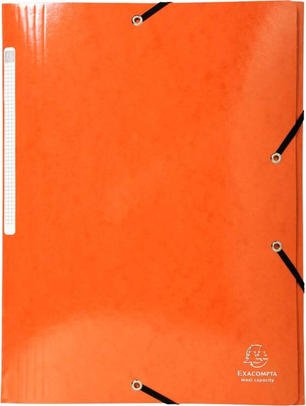 Exacompta Dreiflügelmappe Iderama 55836E A4 Kunststoffbeschichteter Pressspan Orange 24 x 32 cm 25 Stück