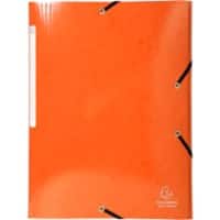 Exacompta Dreiflügelmappe Iderama 55836E A4 Kunststoffbeschichteter Pressspan Orange 24 x 32 cm 25 Stück