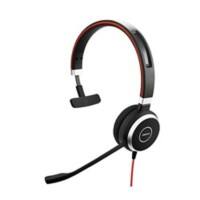 JABRA Evolve 40 UC Mono Verkabelt Mono Headset Passive Noise Cancelling Mikrofon Schwarz