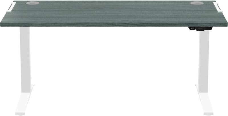 Fellowes Levado Sitz-Stehschreibtisch Rechteckig Eiche T-Fuß 1.829 (B) x 698 (T) x 1.257 (H) mm MDF (Mitteldichte Faserplatte), PVC (Polyvinylchlorid), Stahl