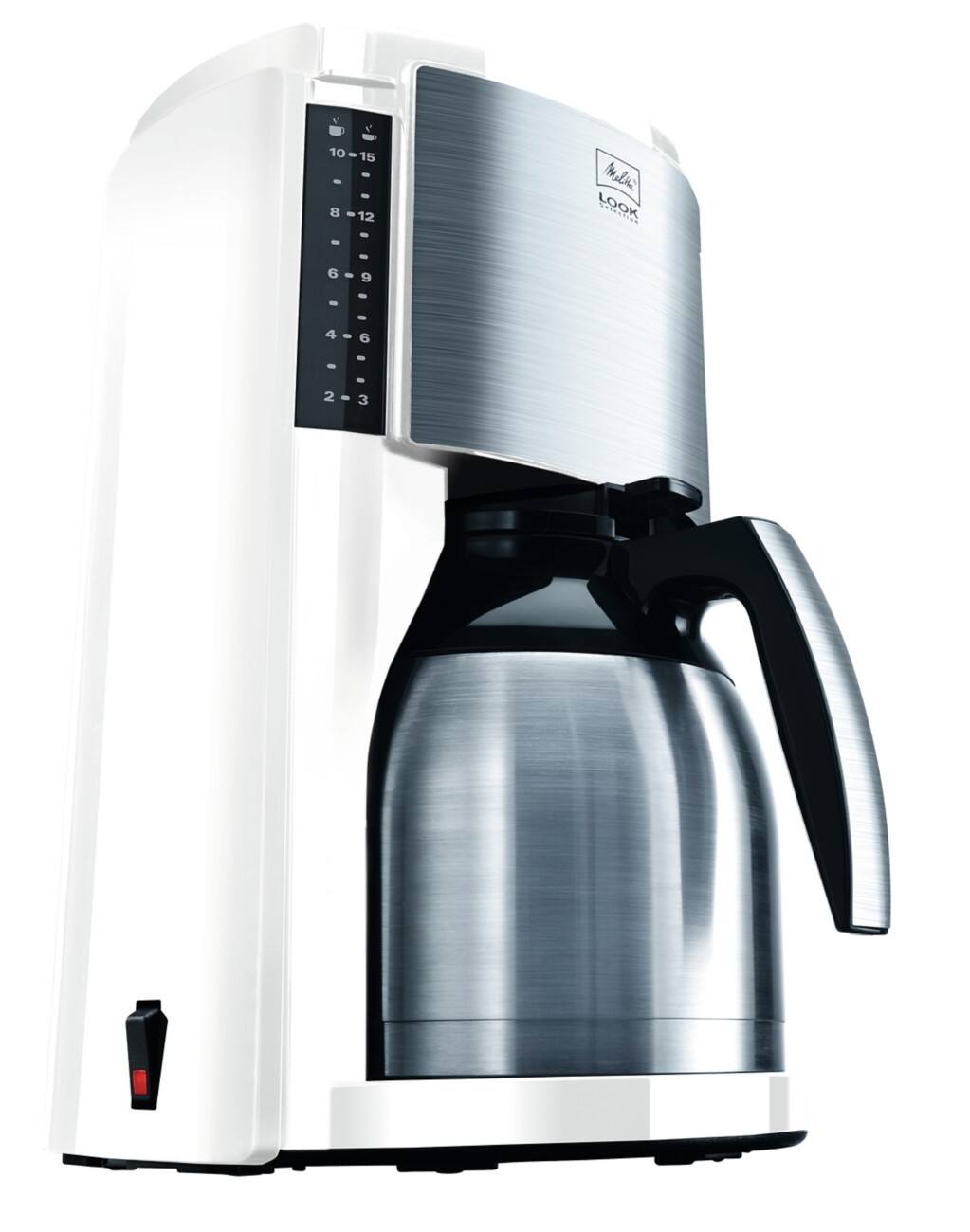 Melitta Kaffeemaschine  M661whSST Rostfreier Stahl, Weiß