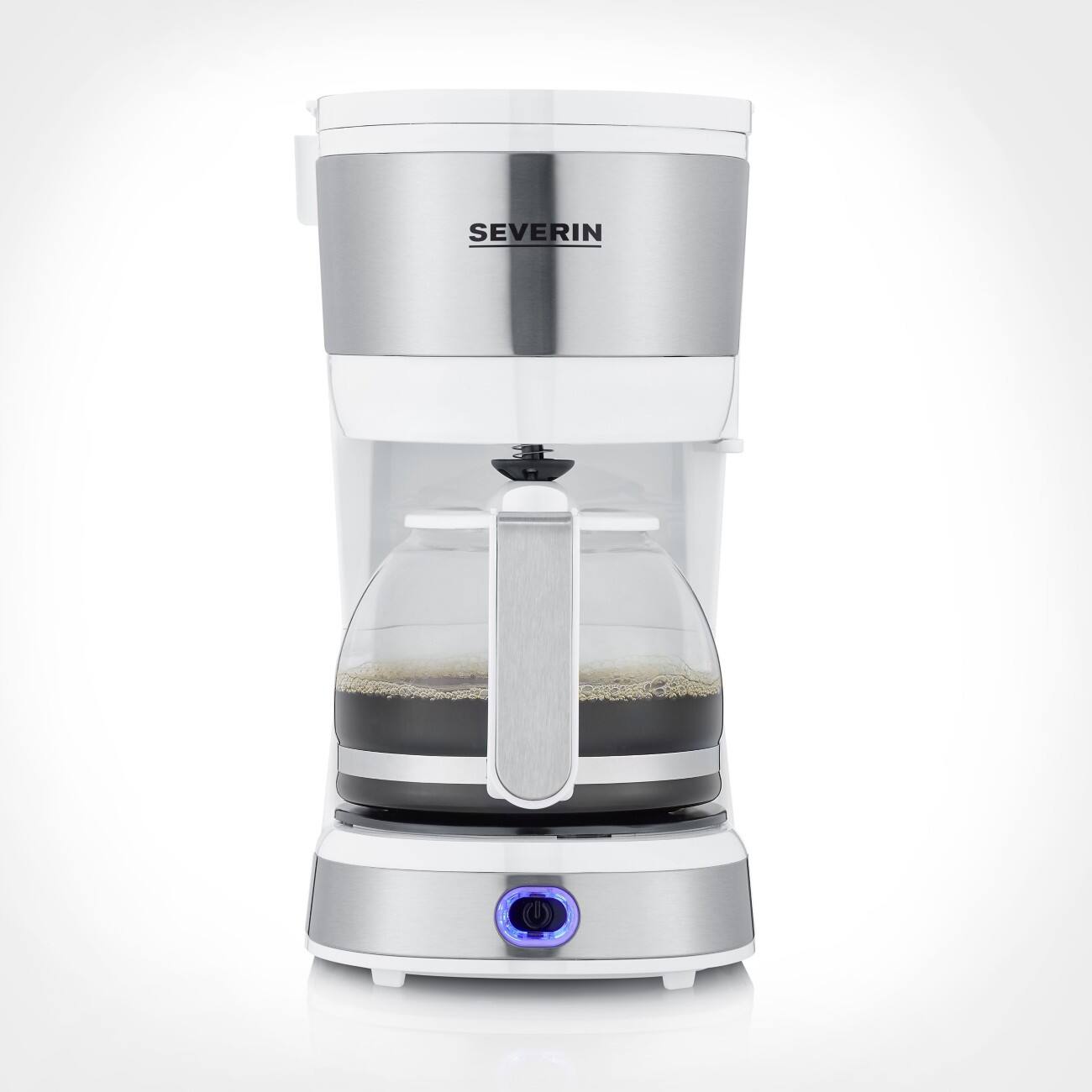 Severin Kaffeemaschine  KA 4809 Rostfreier Stahl, Weiß