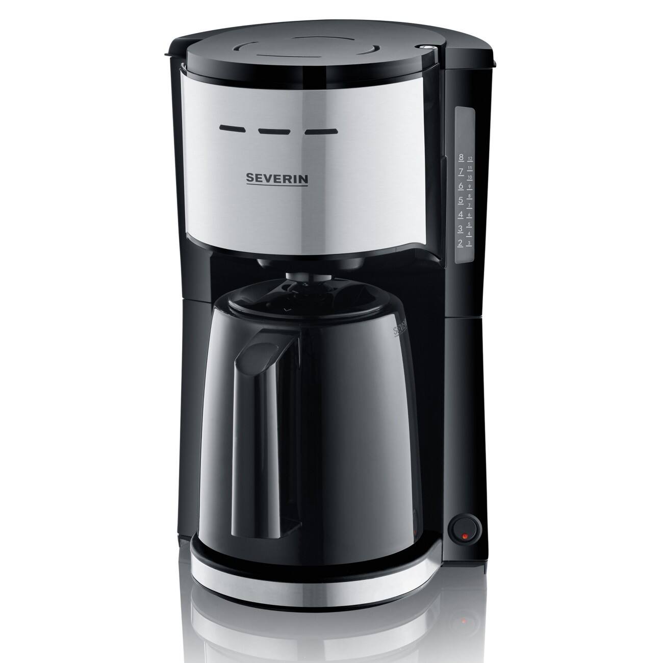 Severin Kaffeemaschine  KA 9251 Rostfreier Stahl, Schwarz