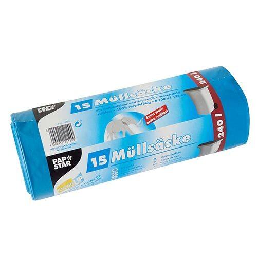 PAPSTAR Müllbeutel 12129 LDPE (recycled) 15 Stück
