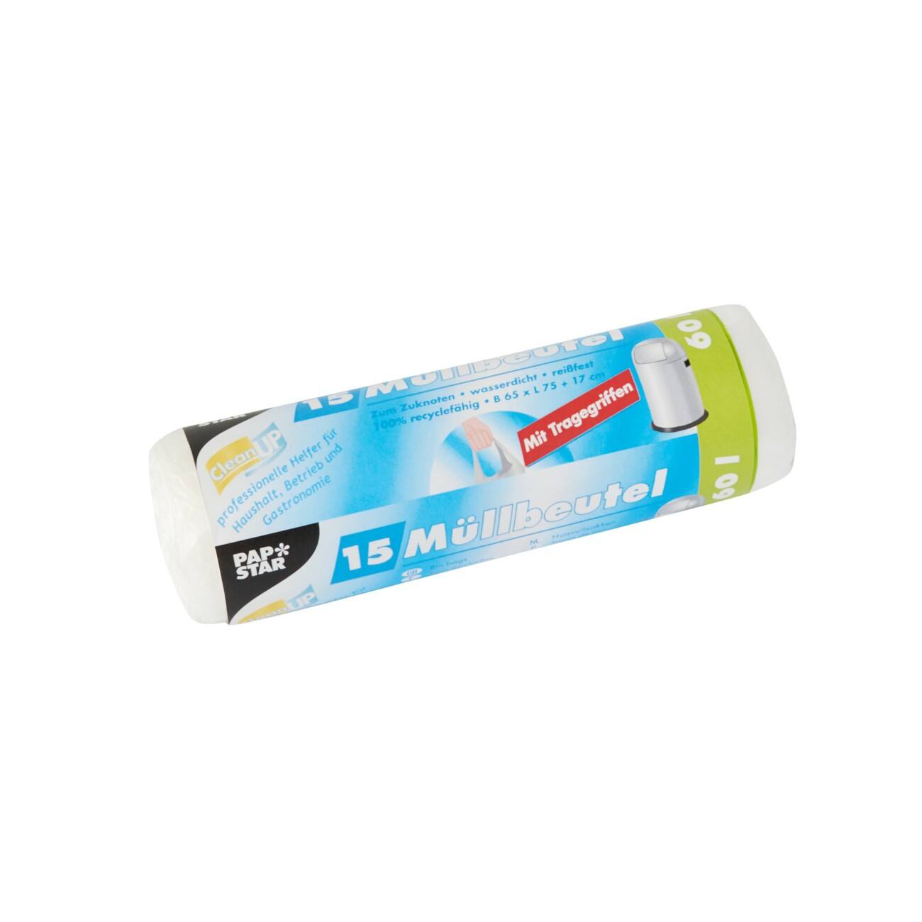 PAPSTAR Müllbeutel 12088 HDPE-Folie 15 Stück