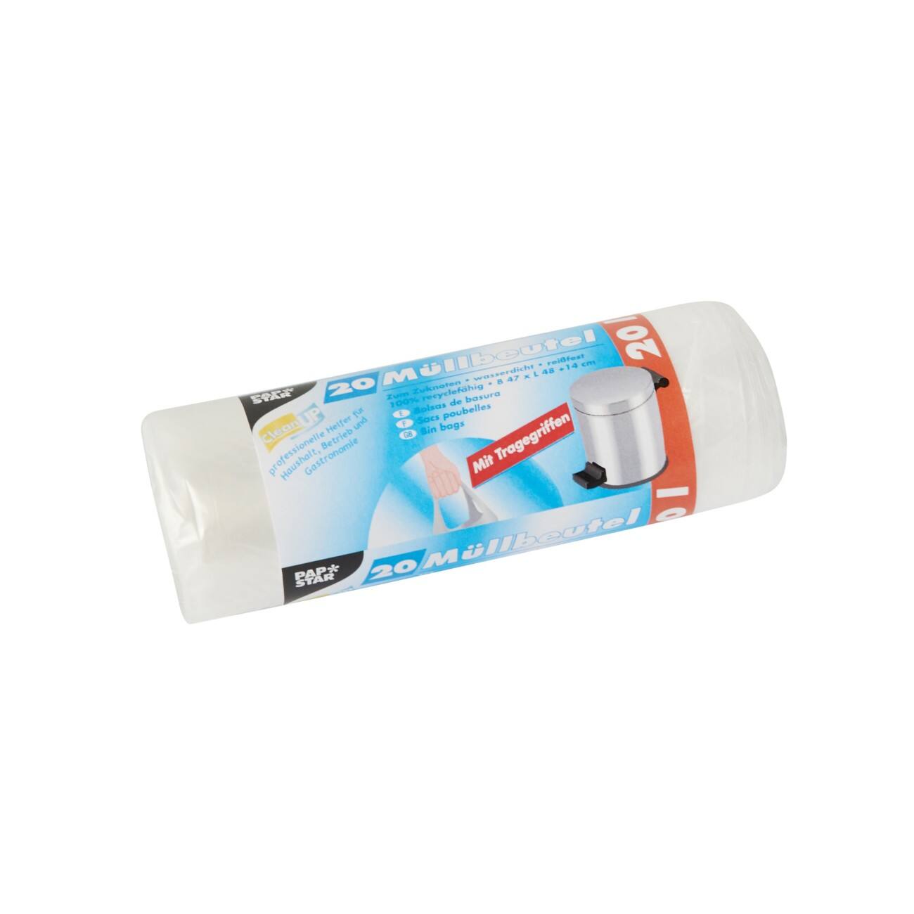 PAPSTAR Müllbeutel 12075 HDPE-Folie 20 Stück