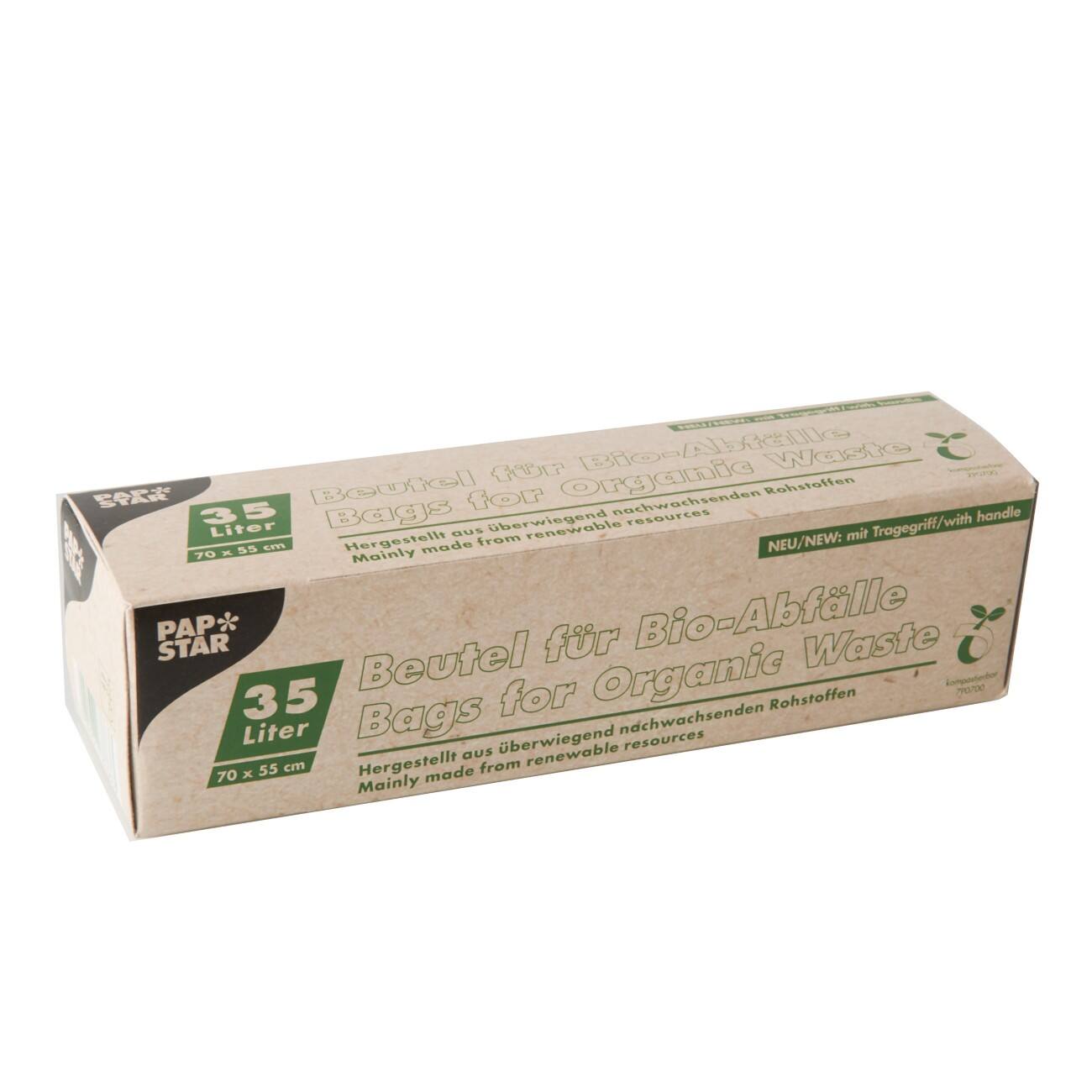 PAPSTAR Müllbeutel 87663 Mater-Bi 5 Stück