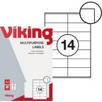 Viking Universaletiketten 1137990 Weiß 41 x 105 mm 100 Blatt à 14 Etiketten