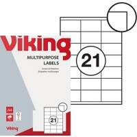 Viking Universaletiketten 1137992 Weiß 41 x 70 mm 100 Blatt à 21 Etiketten