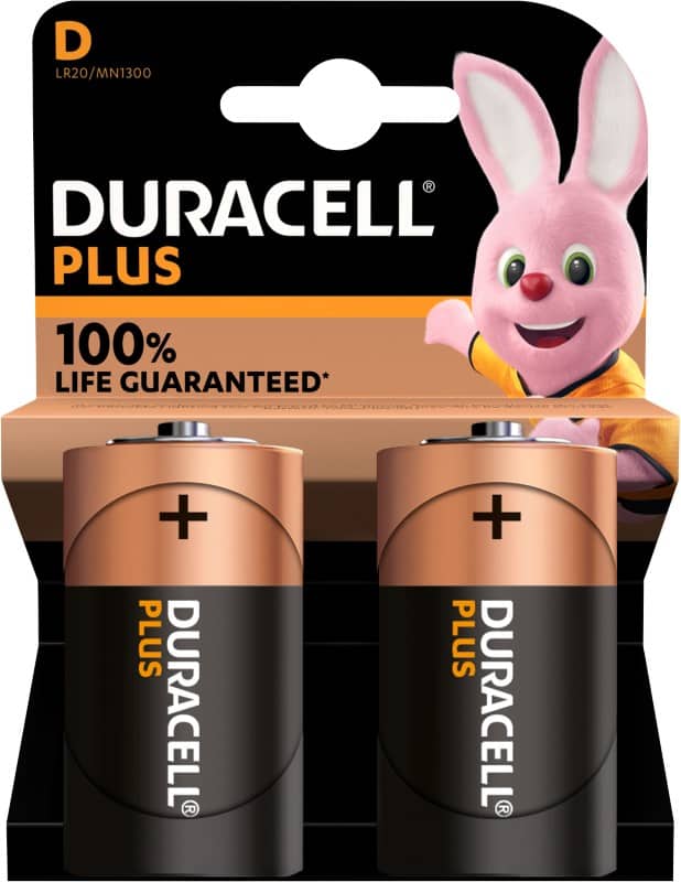 Duracell Batterie PLUS D 18000 mAh Alkali 1.5 V 2 2 Stück