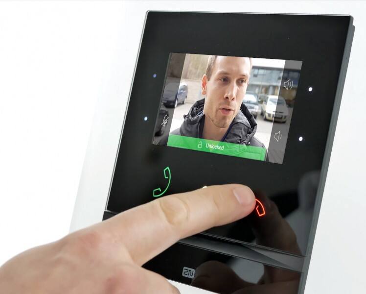 2N Anrufbeantworter Indoor-Kompakt 91378501 Schwarz 12 V