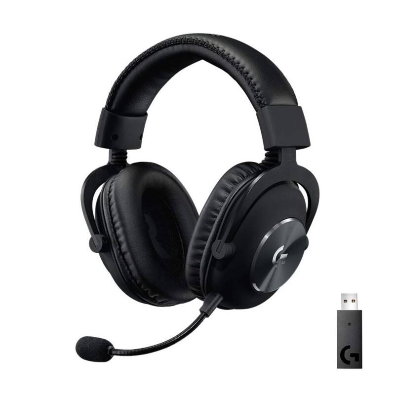 LOGITECH PRO X Kabellos Stereo Kopfhörer Passive Noise Cancelling Mikrofon Schwarz