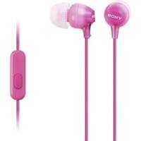 SONY MDREX15APPI Verkabelt Stereo Ohrhörer Mikrofon Pink