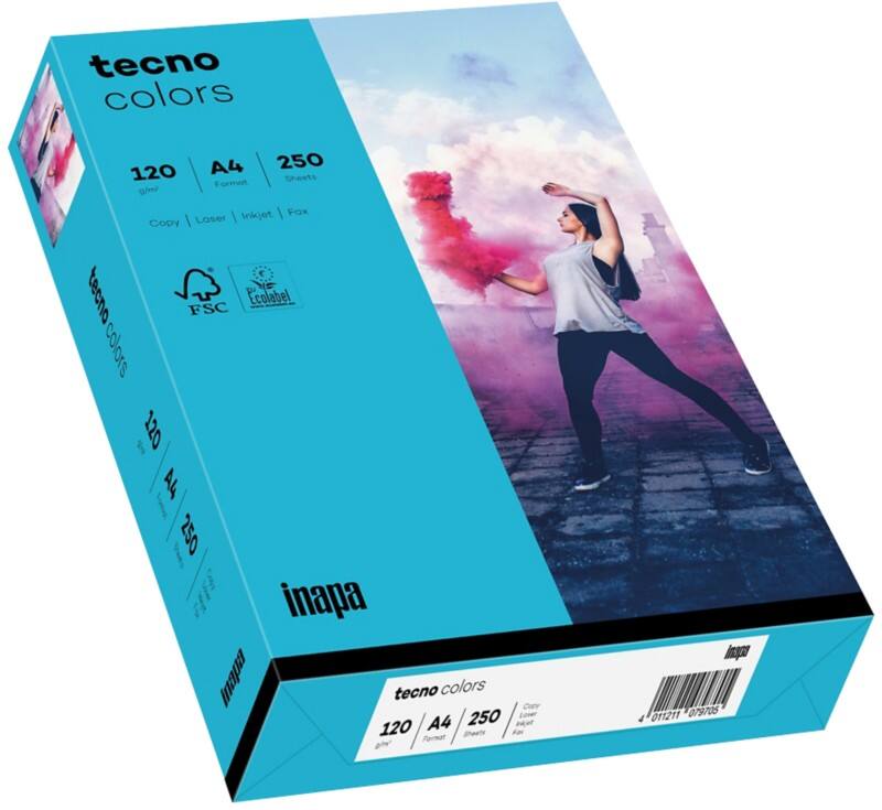 tecno A4 Farbiges Papier Blau 120 g/m² 250 Blatt