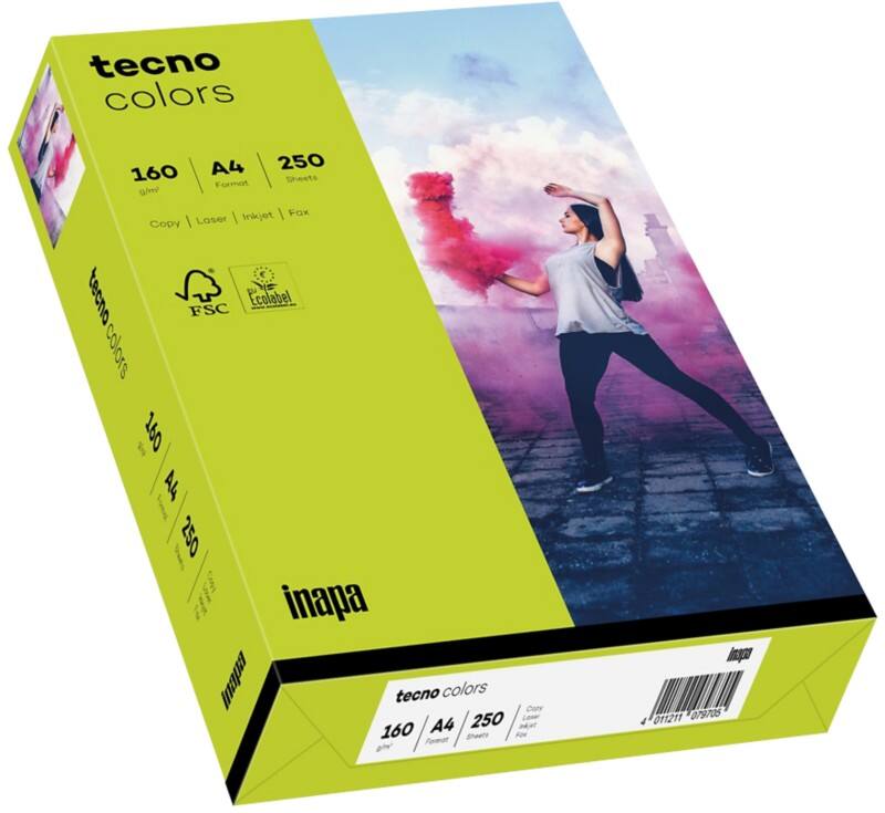 tecno A4 Farbiges Papier Grün 160 g/m²  250 Blatt 