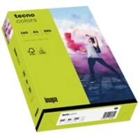 tecno DIN A4 Papier Neon Grün 160 g/m² 250 Blatt