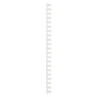 Plastikbinderücken A4 PVC für 145 Blatt 16 mm Weiß 100 Stück