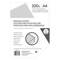Deckblätter Zum Binden A4 Plastik 280-285 Mikron Transparent 100 Stück