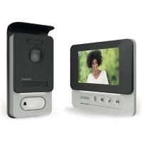 PHILIPS Video-Türsprechanlage WillkommenEye WelcomeEyeCompact Schwarz,Silber 12 V