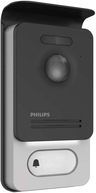 PHILIPS Video-Türsprechanlage WillkommenEye WelcomEye Outdoor Schwarz,Silber 20 V