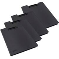 Rapesco Klemmbrettmappe Antibakteriell Schwarz A4 5 x 33,2 cm PP (Polypropylen) 4 Stück