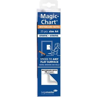 Legamaster Magic-Chart Flipchartfolie 29,7 x 21 cm Weiß Rolle mit 25 Blatt
