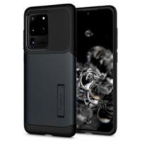 SPIGEN Cover Slim Armor Samsung Galaxy S20 Ultra Schwarz, Metallisch