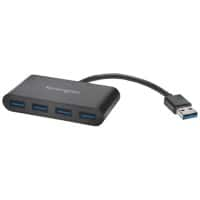 Kensington UH4000 4 x USB 3.0 Female auf 1 x USB 1.1 Male Hub K39121EU 4 Ports Schwarz