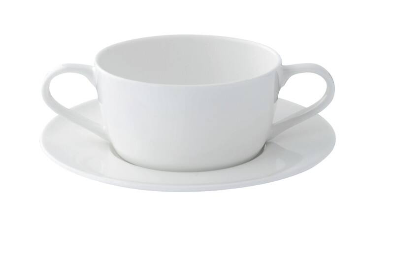 Nobel Fine Bone China Suppentasse Porzellan 250 ml Creme 24 Stück