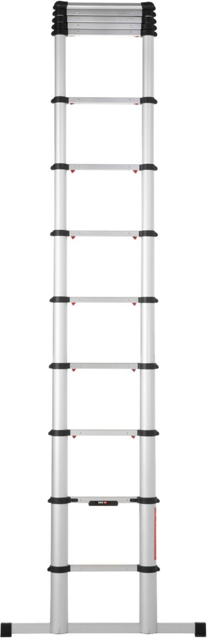 TELESTEPS Teleskopleiter mit Stabilisierungsstange Eco Line Silber 3,8 m