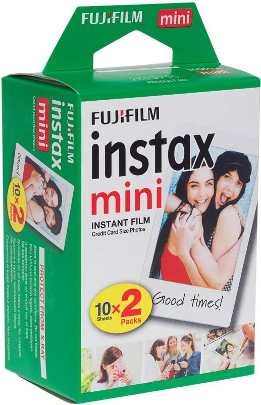 Fujifilm Sofortbildfilm Weiß geeignet für instax Mini 20 Stück