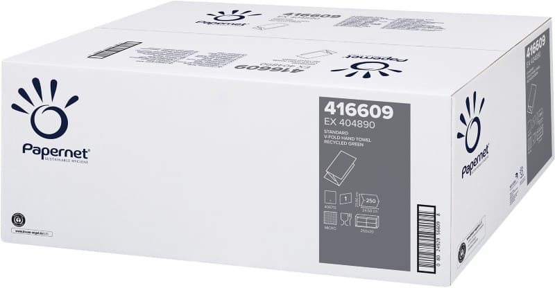 Papernet Standard Papierhandtücher V-falz (zick-zack) Grün 1-lagig 416609 20 Stück à 250 Blatt