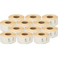 Kompatibel Dymo LW S0722370 / 99010 Adressetiketten Selbstklebend Weiß 28 x 89 mm 12 Rollen à 260 Etiketten