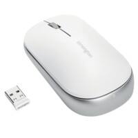 Kensington SureTrack Dual kabellose ergonomische Maus K75353WW optisch für Rechts- und Linkshänder Bluetooth/USB-A Nano-Empfänger Weiß