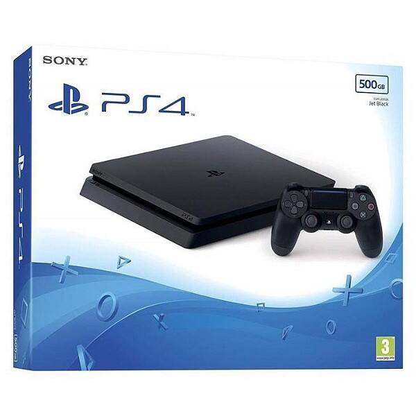 Sony Playstation 4 Slim Spielekonsole 500 GB HDD Schwarz DUALSHOCK 4