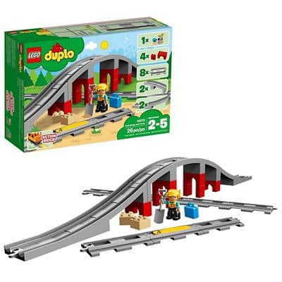 LEGO Duplo Zugbrücke und Gleise 10872 Bauset Ab 2 Jahre
