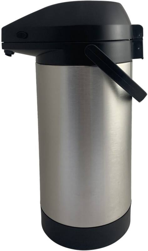 EasyPush Pumpkanne Edelstahl 3.5 L Schwarz, Silber