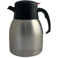 Vakuum Kanne ThermosteeL Edelstahl 1,2 l Edelstahl Silber, Schwarz