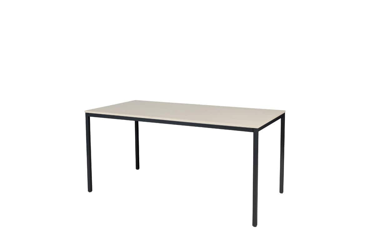 Schaffenburg Domino Basic Schreibtisch Eiche 4 Metallfüße 1.200 (B) x 800 (T) x 740 (H) mm Melamin