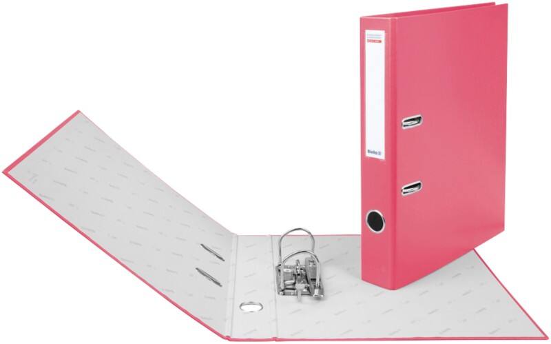 Biella Schmal Ordner A4 40 mm Rosa 2 Ringe 10341440U Kunststoff