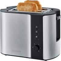 SEVERIN Toaster mit 2 Scheiben 2589 Edelstahl 700 W Silber, Schwarz