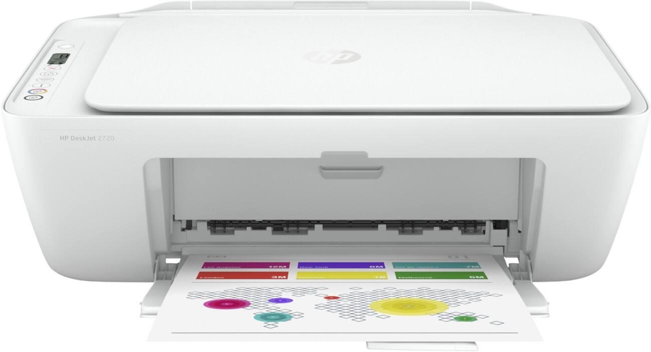 HP Deskjet 2720 Farb Tintenstrahl All-in-One Drucker DIN A4 Weiß