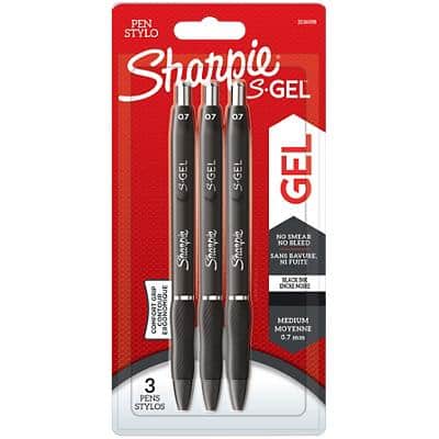Sharpie Retractable Gel Pen 0.7 mm Schwarz 3er-Pack