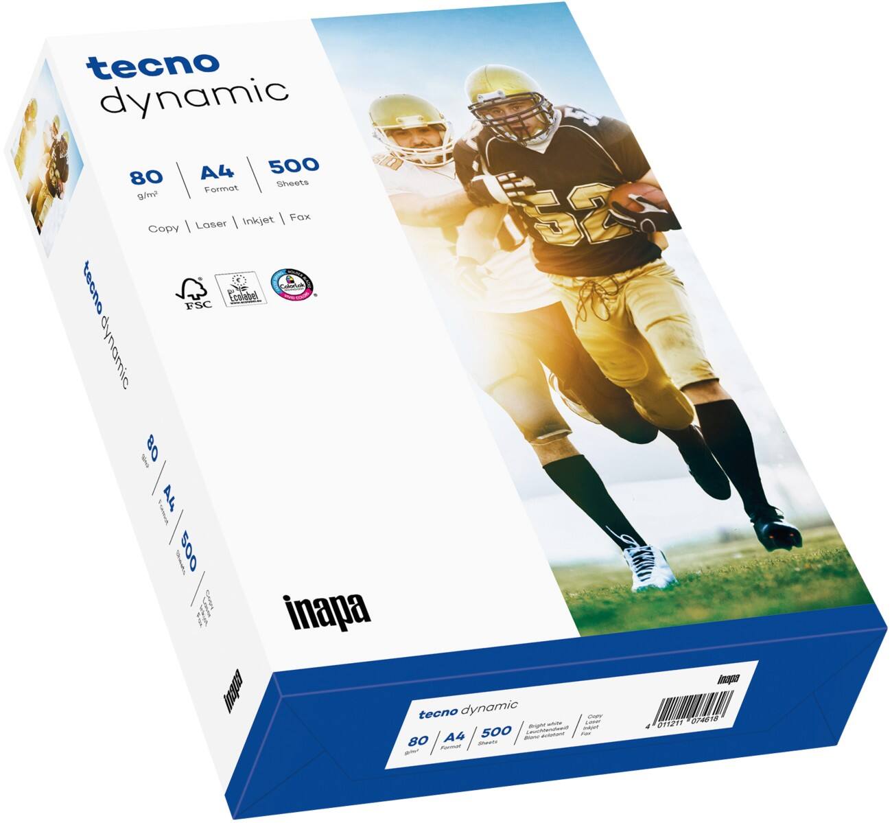 tecno Dynamic Papier DIN A4 2-fach gelocht 80 g/m² Weiß 500 Blatt