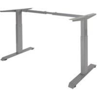 euroseats Sitz-Stehschreibtisch Beine Grau 1.600 x 600 x 840 mm