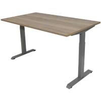 euroseats Tisch Natürliche Eiche Braun, Grau 1.600 x 800 x 840 mm