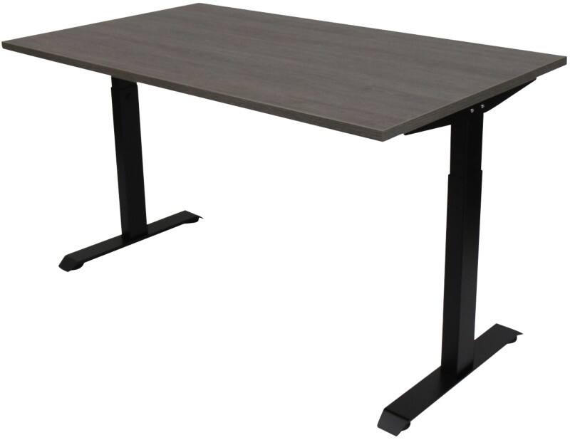 euroseats Schreibtisch Rechteckig Eiche T-Fuß 1.400 (B) x 800 (T) x 865 (H) mm Metall