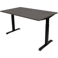 euroseats Tisch Logan Eiche Braun, Schwarz 1.400 x 800 x 840 mm